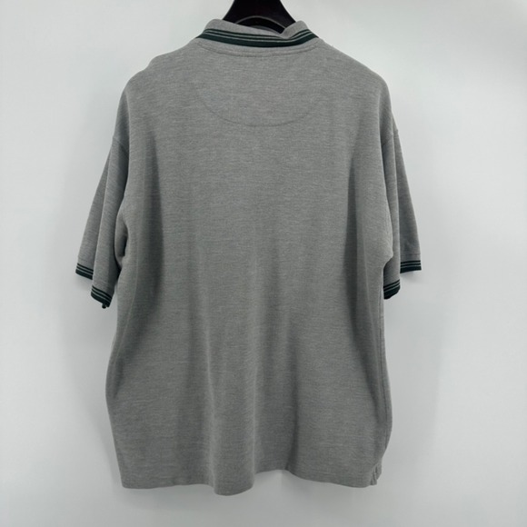 Vintage Green Bay Packers The Edge Mens XL Polo Shirt Gray Y2K Algodon - Picture 7 of 8